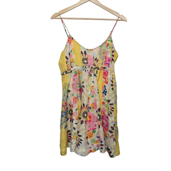 Johnny Was Multicolor Silk Floral Sleeveless Loose Fit Slip Dress Size XS - Picture 1 of 10